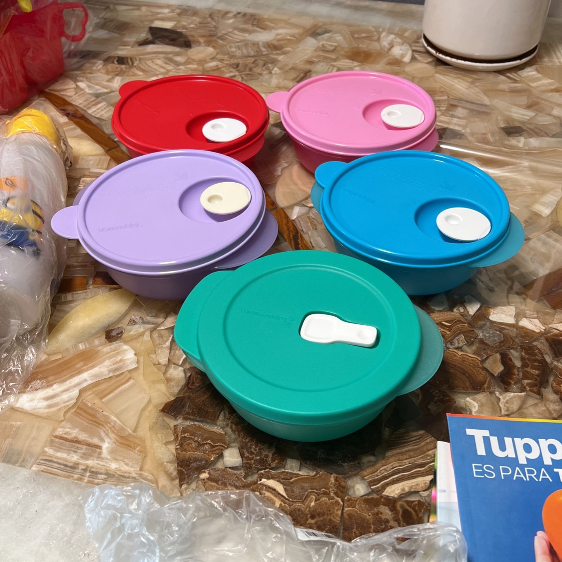 Tupperware Tazones Para Microondas 600ml Cada Uno
