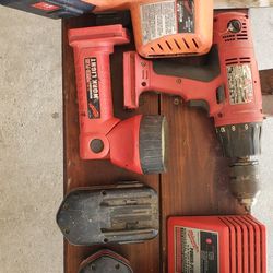 Milwaukee 20v Hammer Drill and Circular Saw  With Charger and 2 Batteries. 