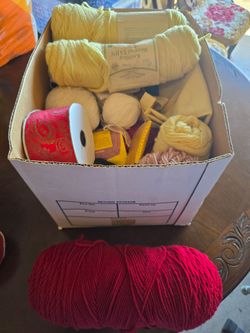 Mixed Yarn Lot with Knitting Accessories
