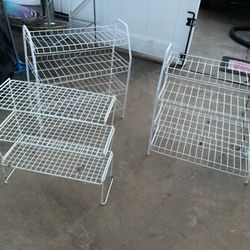 Three Shelves With Different Levels For Shoes, Kitchen’s Items And More (25” Long X 28” High X 11” Wide) (NO SHIPPING)