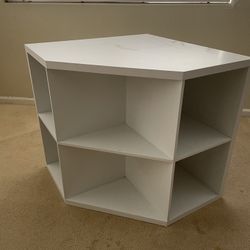 Corner Bookshelf/Barstools/Accent Table