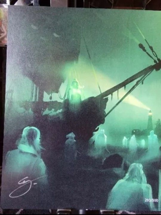 Bam Box Horror 8x10 The Fog Art Print Signed by Artist Geoffrey Ernault