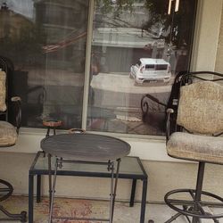 Bar Stools And High Table