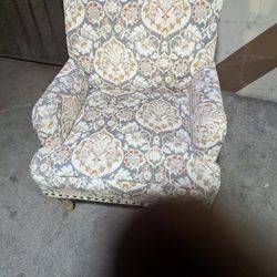 Armchair with Nailhead Trim