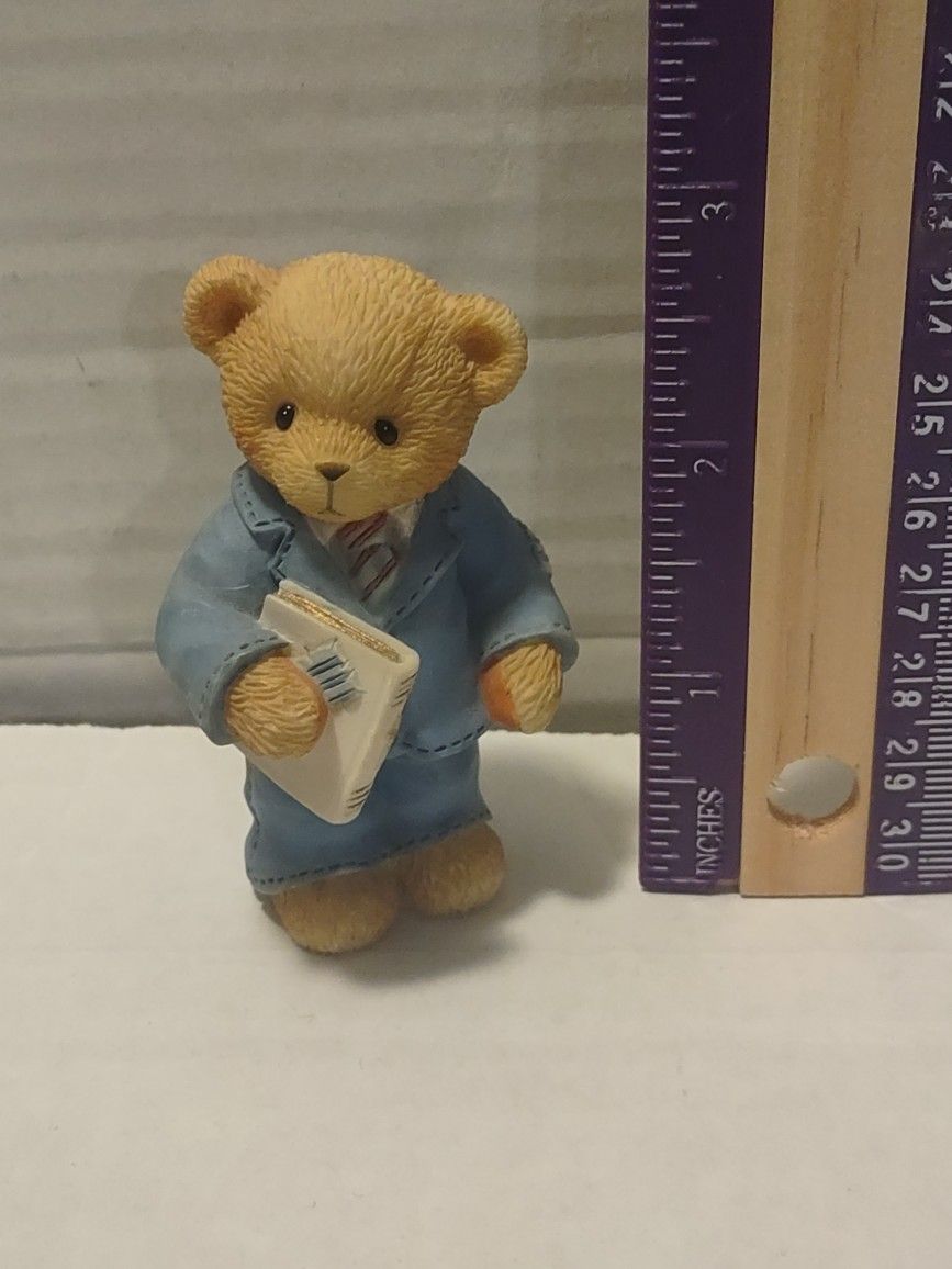 1999 Cherished Teddies Boy With Bible