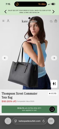 Kate spade Thompson street commuter tote bag