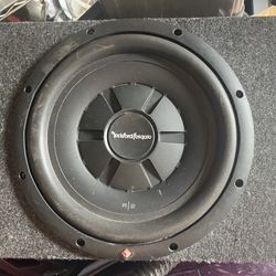 A subwoofer in the car.