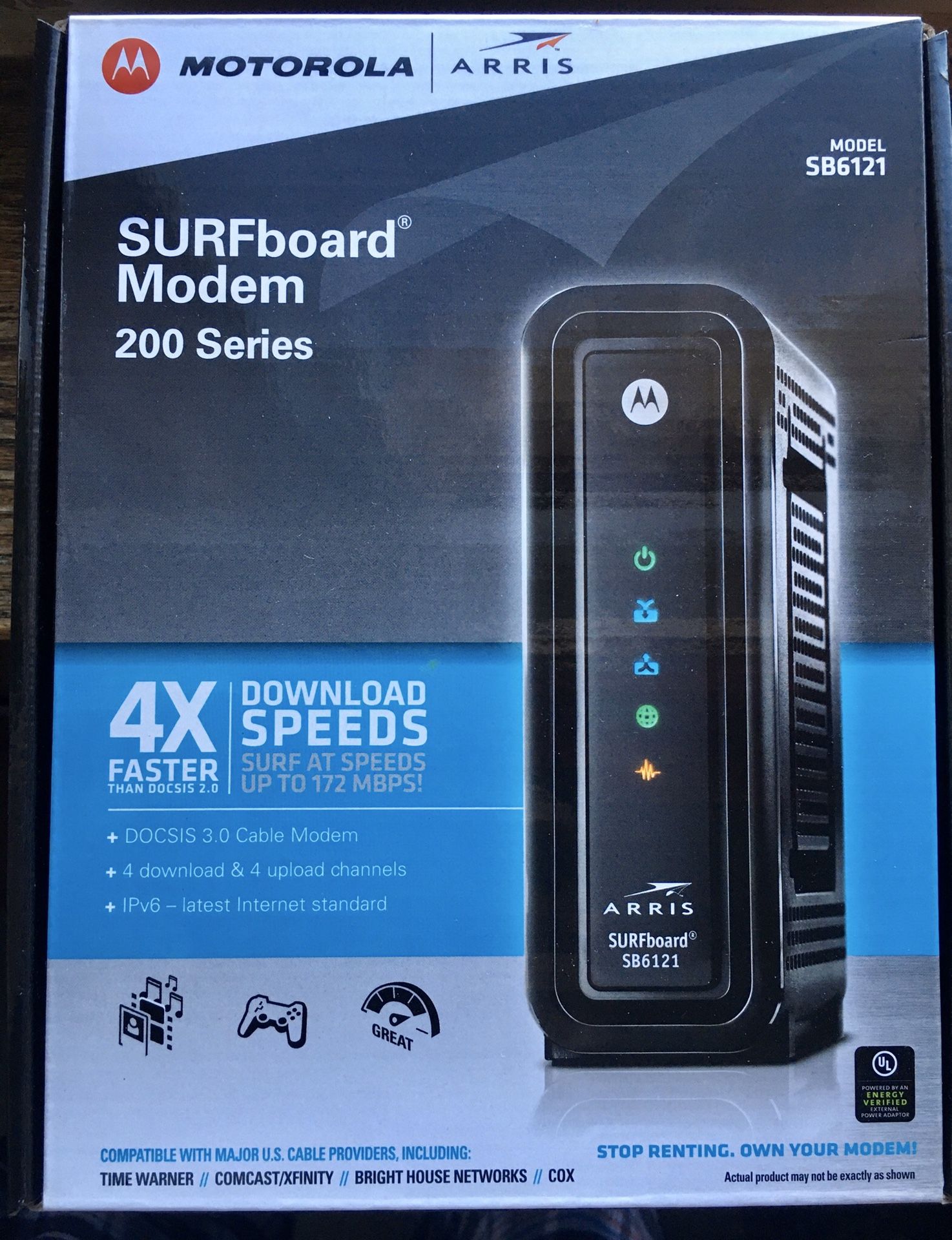 CABLE MODEM DOCSIS 3.0 Motorola Arris Surfboard SB 6121 Excellent condition.