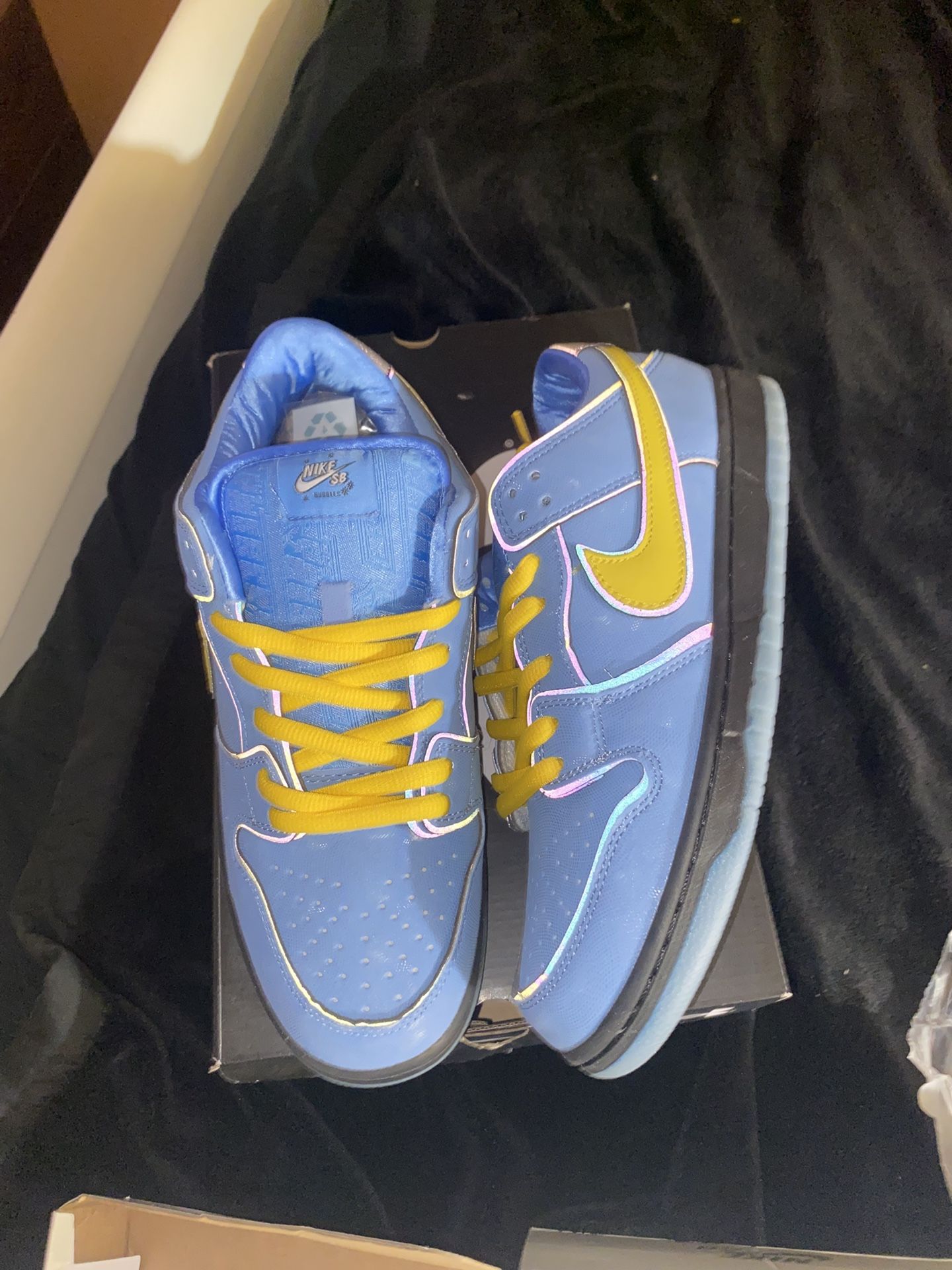 Blue Power puff Girl Dunks