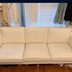 Modern Leather Sofa. 