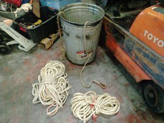 Braided anchor rope