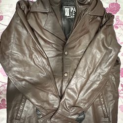 Pure Leather Jacket With Hoodie 