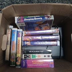 Disney VHS Movies With VCR