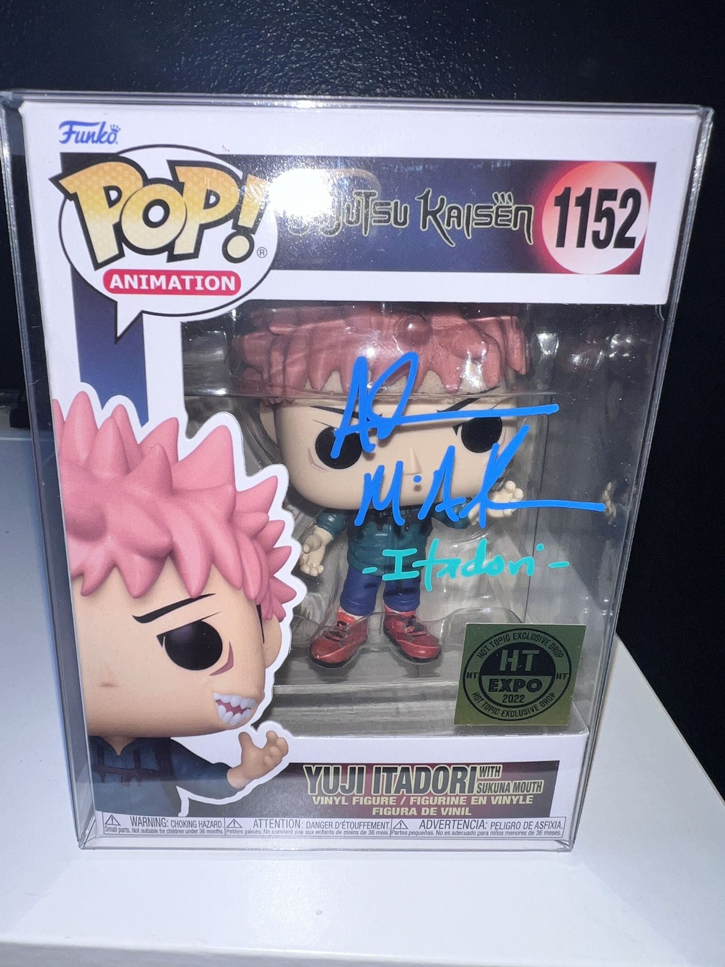 Funko Jujutsu Kaisen - Yuji Itadori - Hot Topic (Exclusive) #1152 - Signed by Adam McArthur