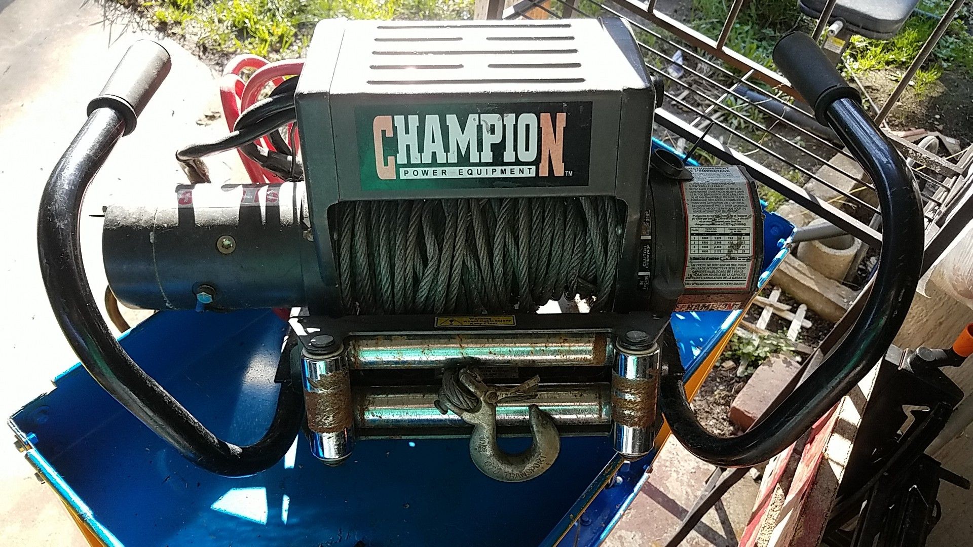 8000lb champion winch