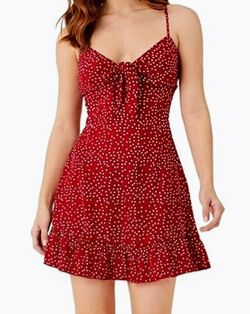 Red with White Polka Dots Sundress