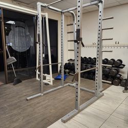 Maxicam Full Squat Rack Cage Gym Equipment Exercise Fitness Bundle