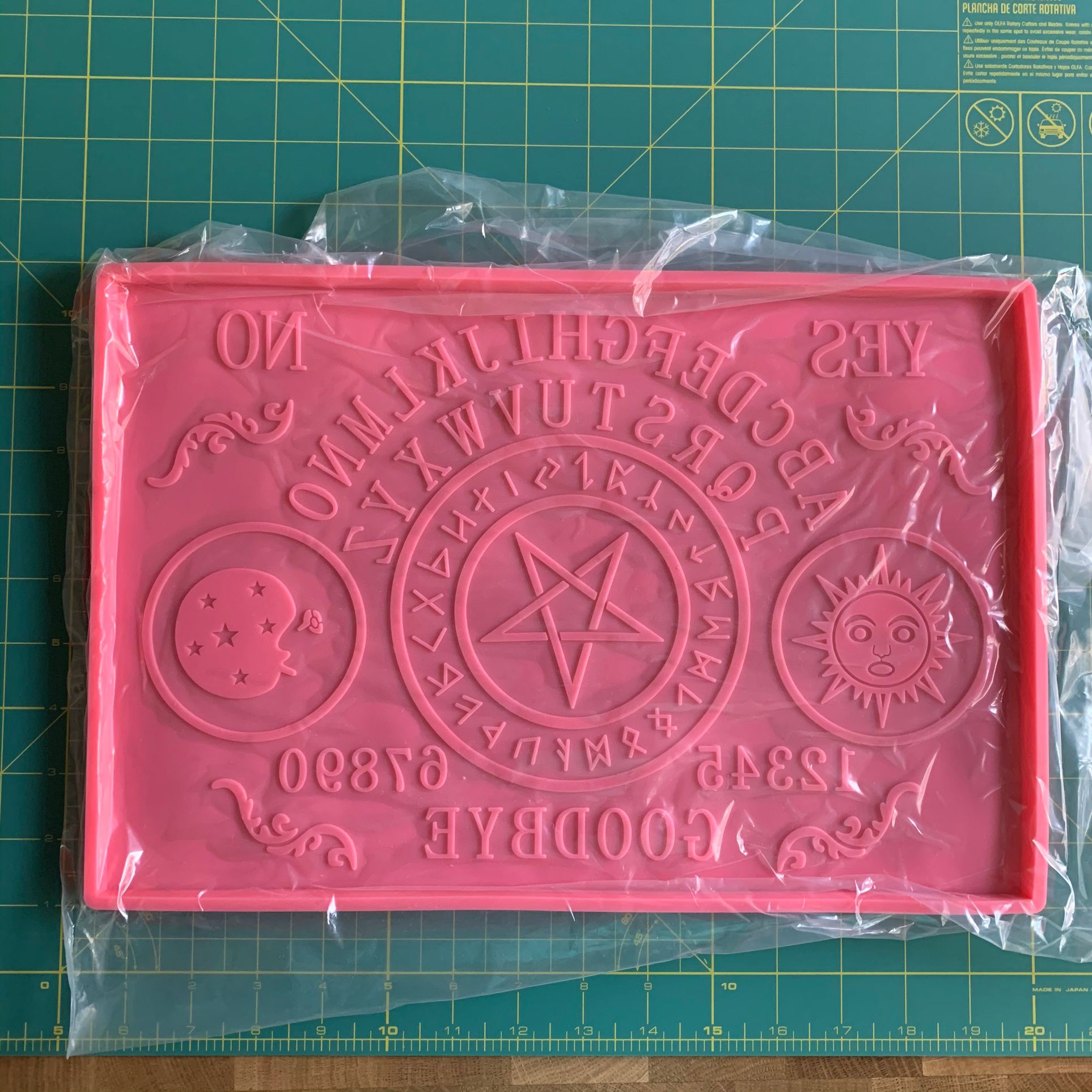 Large Ouija Board Silicone Mold New