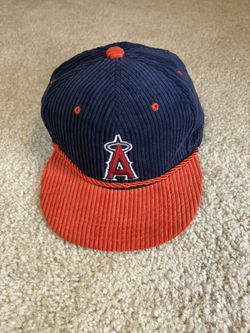 Los Angeles Angels LA Vintage Sixth Man Corduroy Snapback Hat MLB Farmer John
