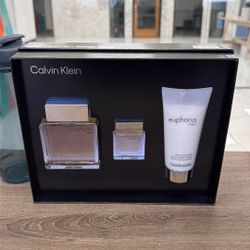 Calvin Klein Euphoria 3 Pc Gift Set For Men 