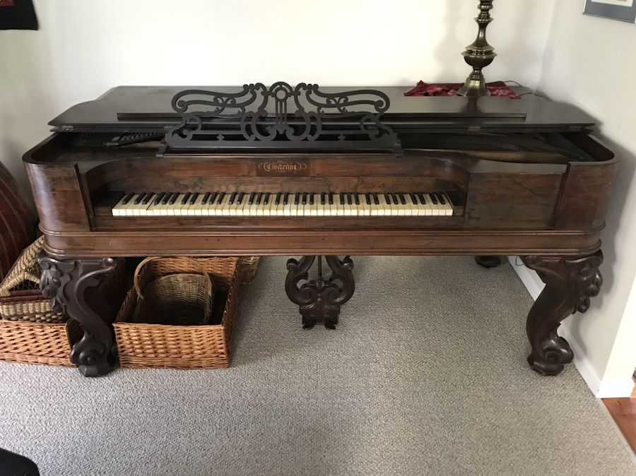 Square Grand Piano Chickering & Sons
