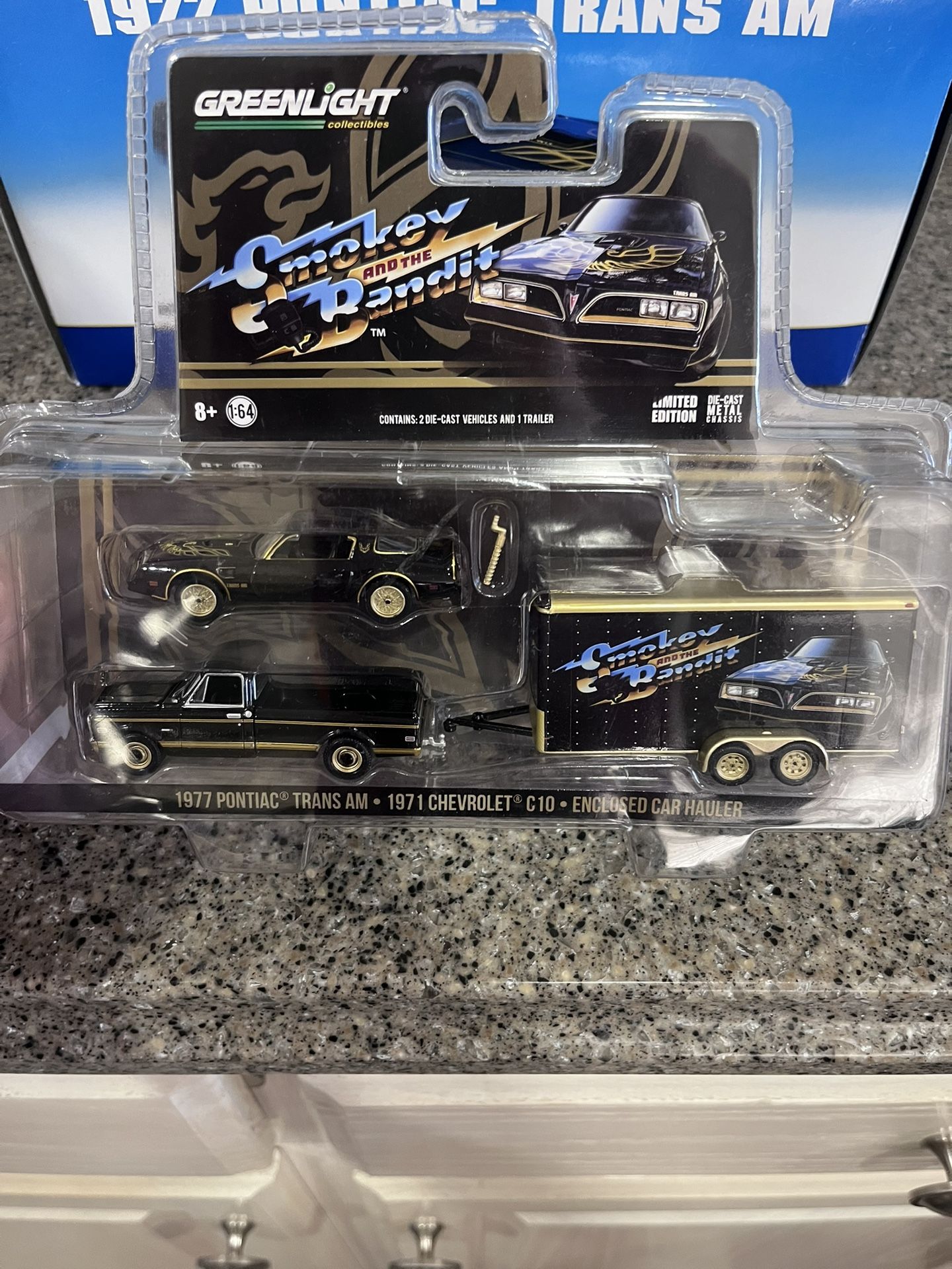 Smokey & The Bandit 1977 Trans Am, 1971 Chevrolet C10 with Enclosed Trailer