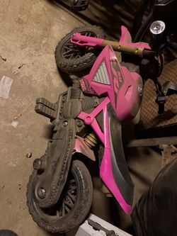 Pink Kids Electric Ride-On Dirt Bike