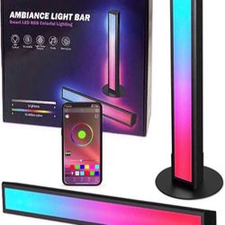 Smart LED Light Bars, RGB Light Bar, Gaming Light Bar, Smart Light Bars with Multiple Scene Modes & Music Modes, Bluetooth Color Light Bar for Enterta