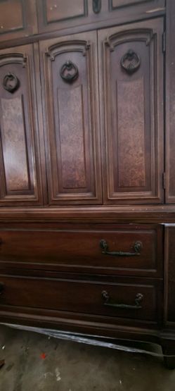 Antique Secretary Dresser.