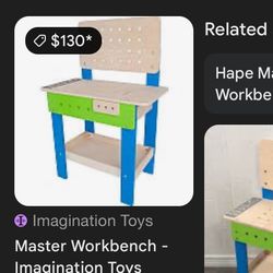 ❤️Master Workbench ADJUSTABLE HEIGHT For K+ids ❤️PLS READ DESCRIPTION 