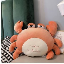OSON 16 inch Crab Plush Stuffed Animal, Super Soft Crab Plush Pillow, Children's Crab Toy, Birthday Gift for Boys and Girls