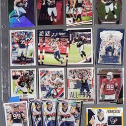 🏈 19 Card (15 Different) J.J. Watt Cards