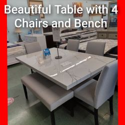 😍 6pcs Dining Table Set