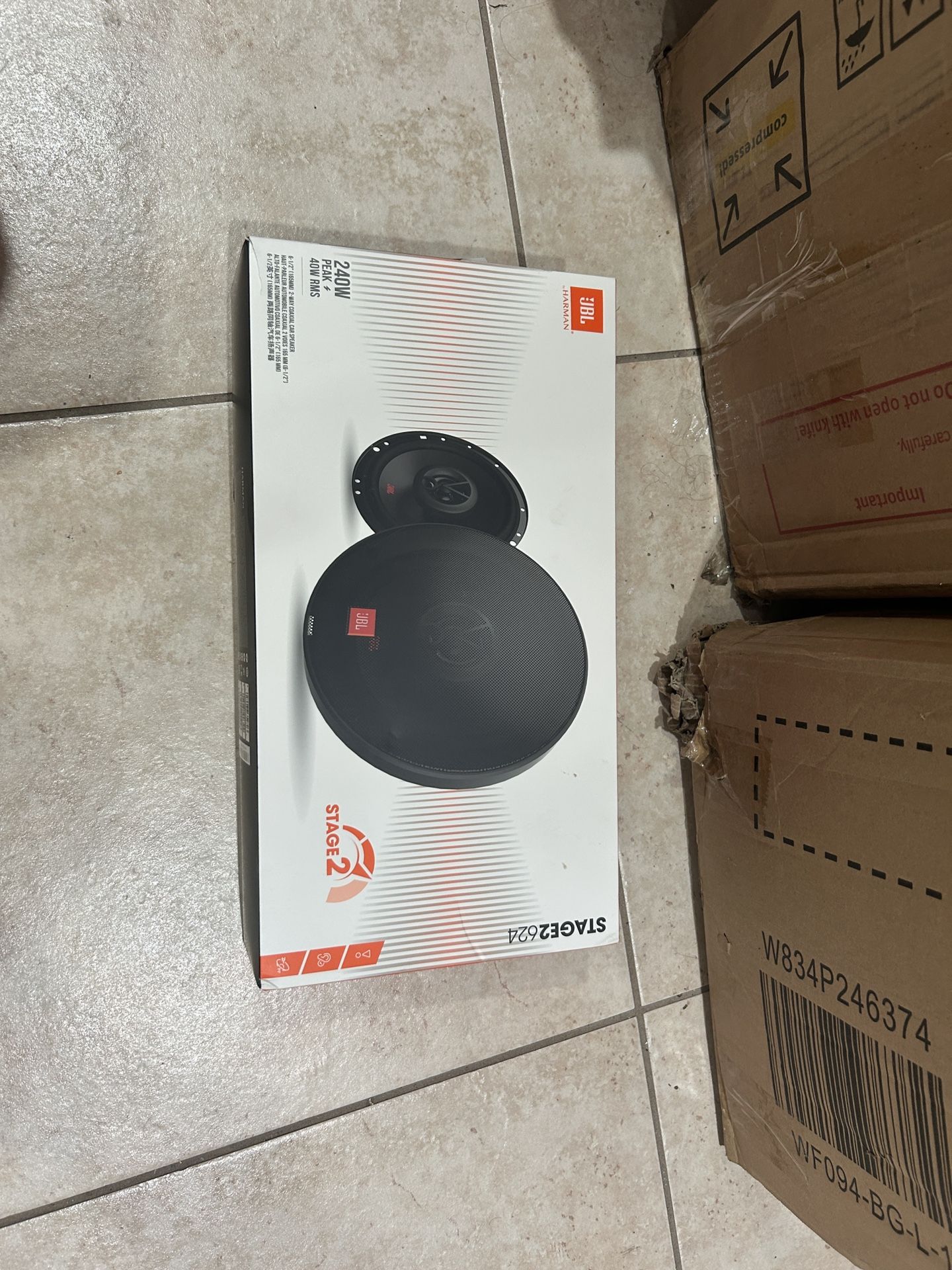 JBL Stage2 624 6-1/2" (160mm) 240watts Two Way Coaxial Car Speaker