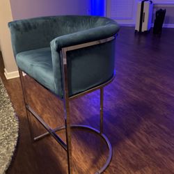 Modern Teal Barstool 