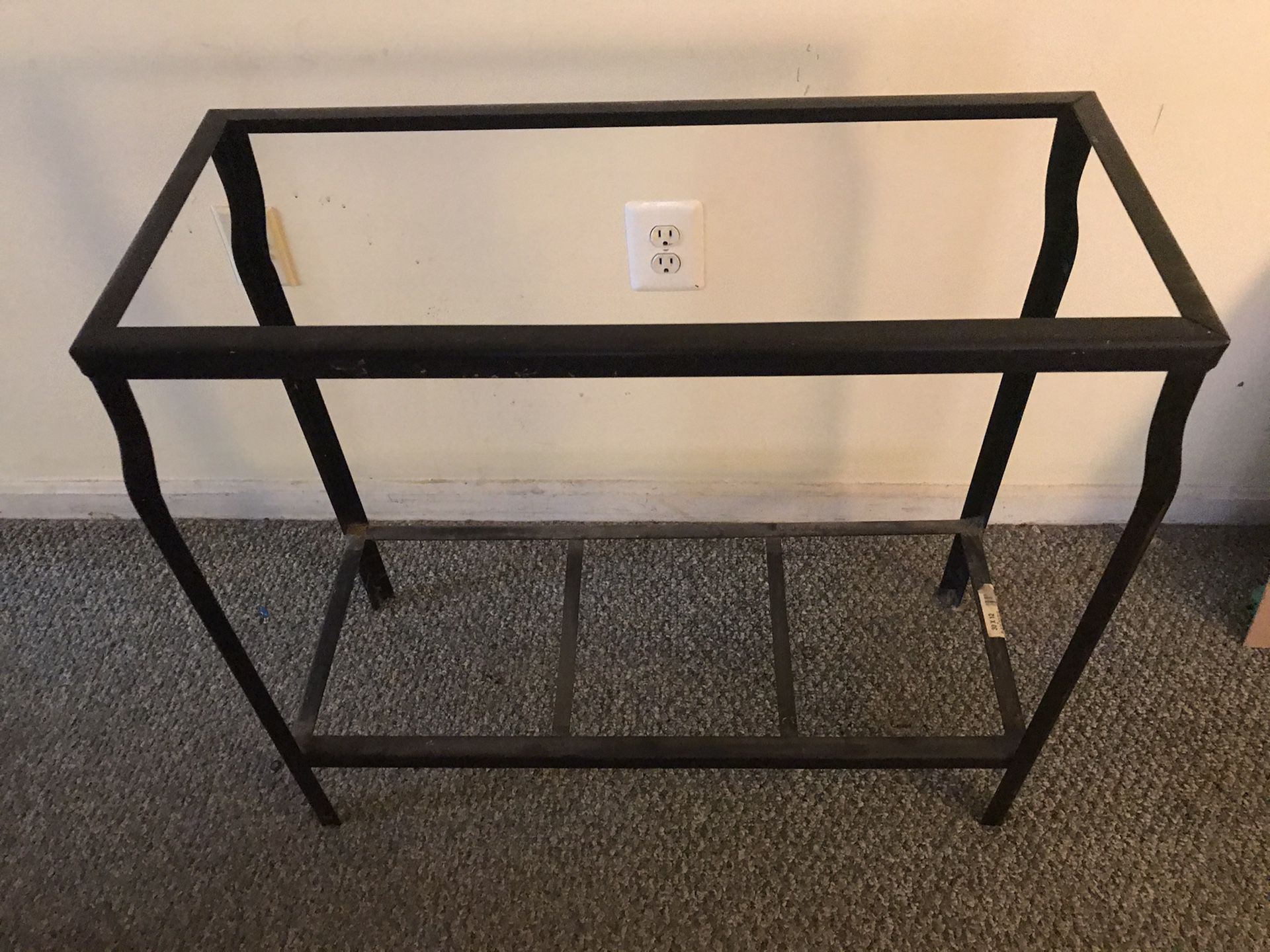 30x12 black double iron fish stand