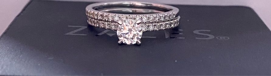1ct Diamond bridal set