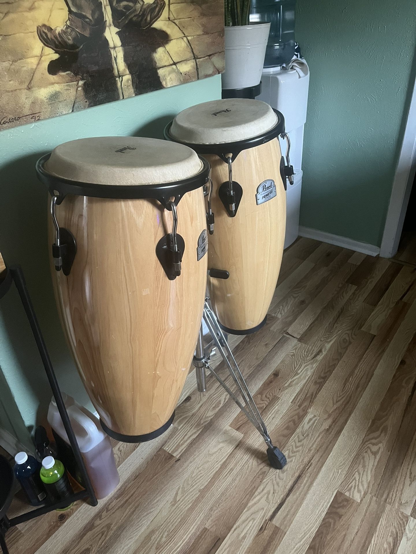 Conga Drums And Stand