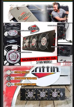5x Griffin Rackmount 3x120mm fans