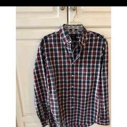 J.Crew Men's Shirt Plaid Small Slim