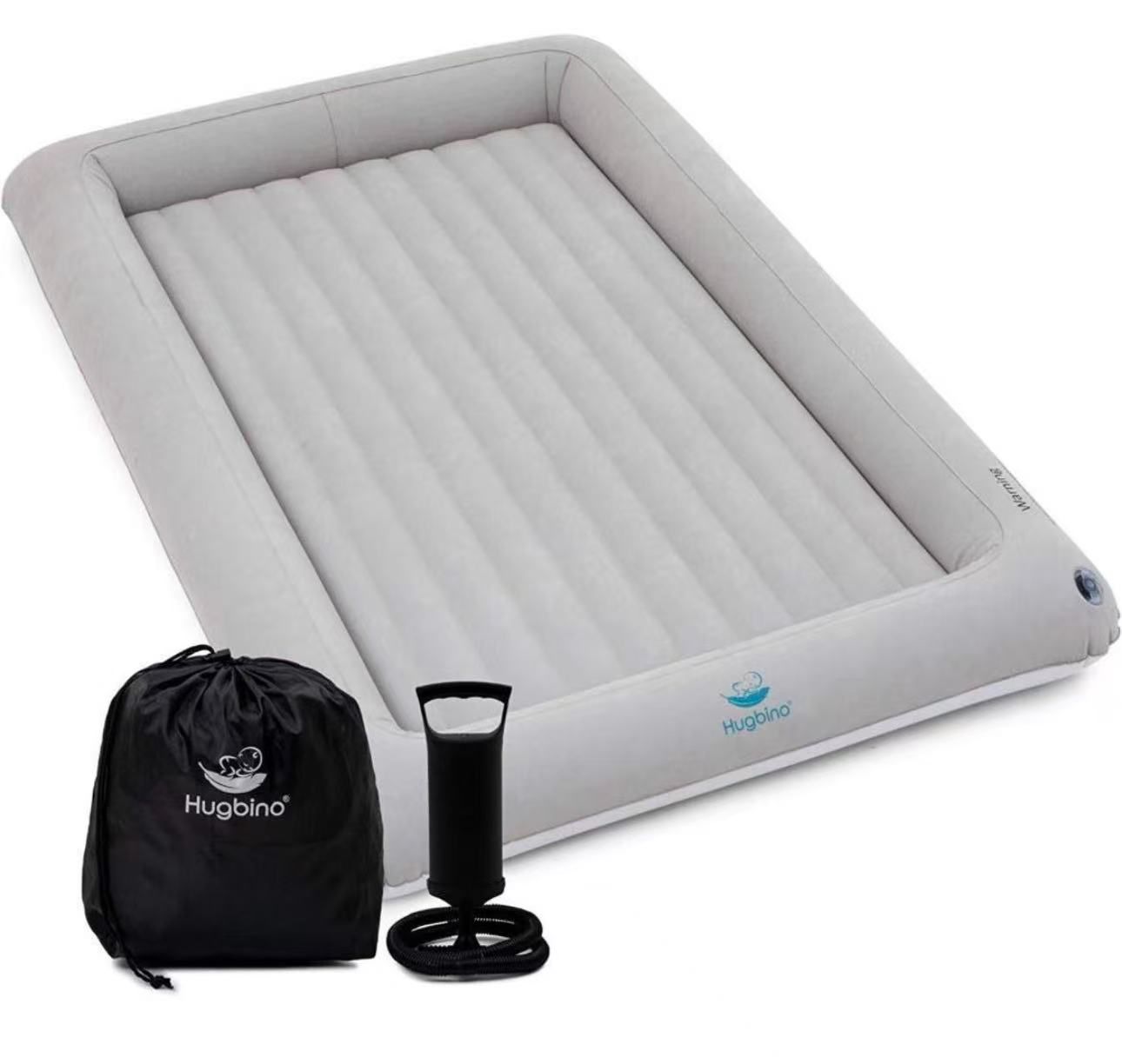 Inflatable Toddler Travel Bed - Kids Air Mattress - Portable Blow Up Bed for Children, Lightweight and Sturdy - Floor Beds and Mattresses for Youth, D