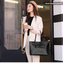 leather brand new tote never used