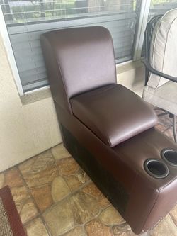 Leather middle couch