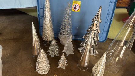 Real glass Christmas trees