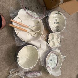 Ceramic Cookware Set,Pots and Pans set Non Stick,Induction Cookware Set with Removable Handle,RV Kitchen Cooking Set,Non-toxic Kitchen Cooking Set, PF