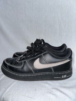 Nike Air Force 1 Low Black Metallic Silver GS Size 5.5Y – HV0937-010 Pre Owned No Box