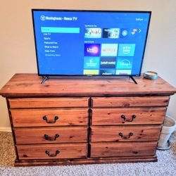 42 Inch 4K TV And Dresser