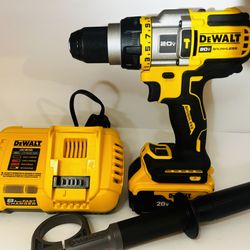 Dewalt Hammer Drill With 5.0 And Fast Charger 