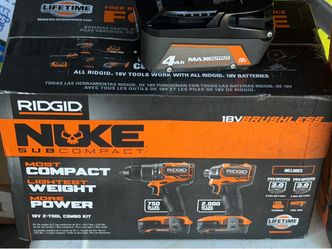 RIDGID 18V Brushless NUKE Subcompact 2-Tool Combo Kit/RIDGID 18v Subcompact Brushless Saw