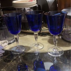 Set Of 3 Thick glass